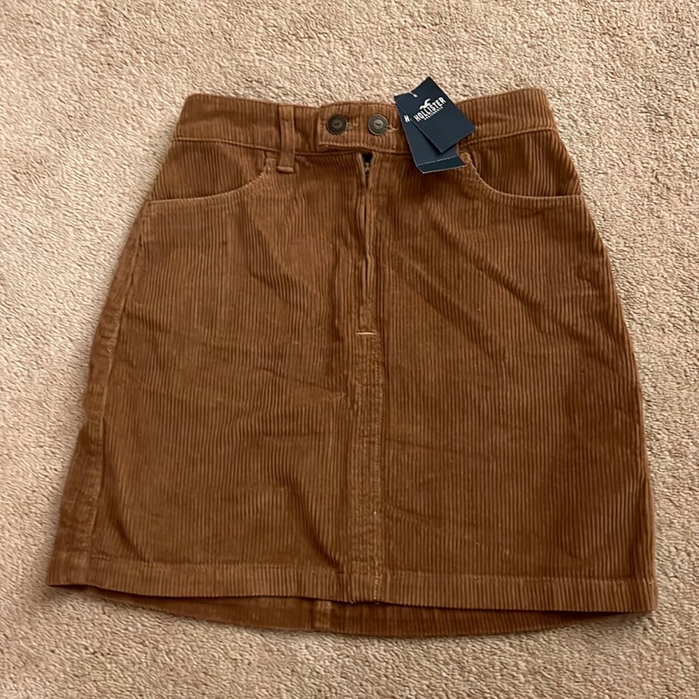 Corduroy Brown Skirt